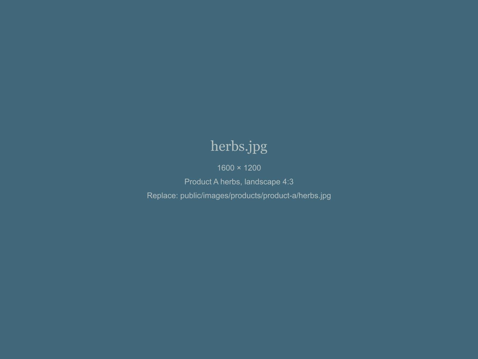 [TODO: the herbs in product A]
